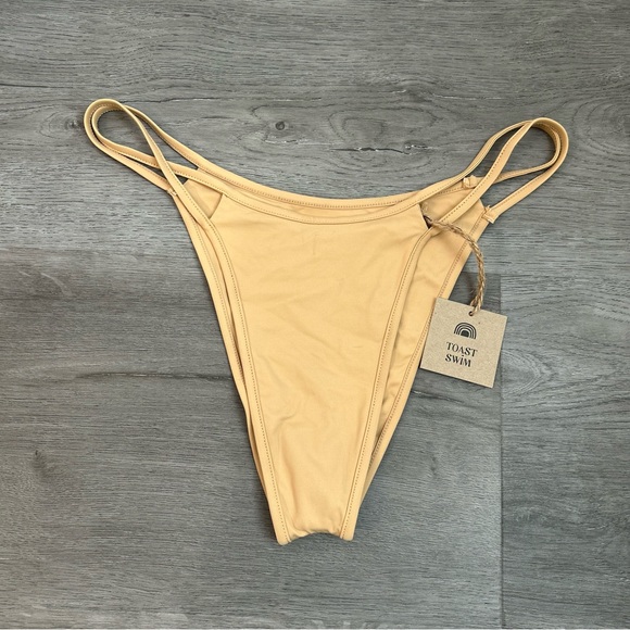 Toast Swim Other - Nwt toast swim doe tan brown Bikini Bottom open side Size medium Nwt Women’s‎